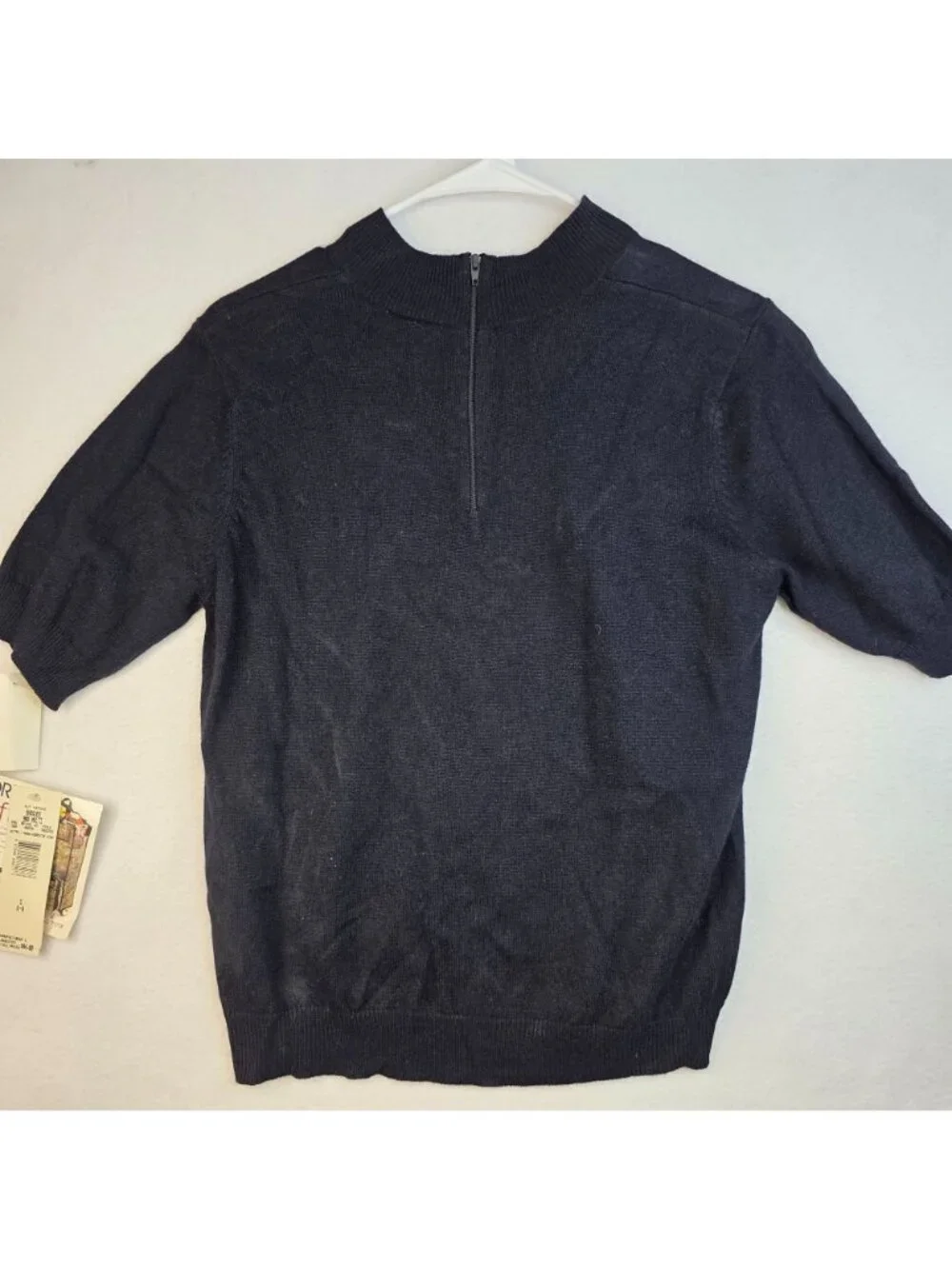 Vintage 90s Koret Argyle Silk Angora Sweater S Black Preppy Academia Retro Luxe